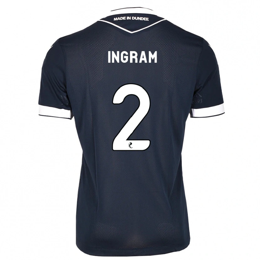 Danxen Hombre Camiseta Ethan Ingram #2 Azul Medianoche Blanco 1ª Equipación 2026/27 La Camisa