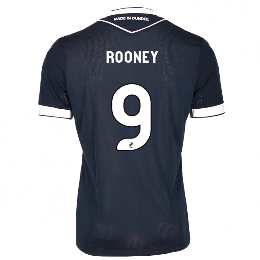 Danxen Hombre Camiseta Chris Rooney #9 Azul Medianoche Blanco 1ª Equipación 2026/27 La Camisa