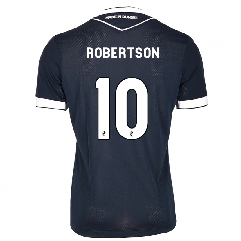 Danxen Hombre Camiseta Finlay Robertson #10 Azul Medianoche Blanco 1ª Equipación 2026/27 La Camisa