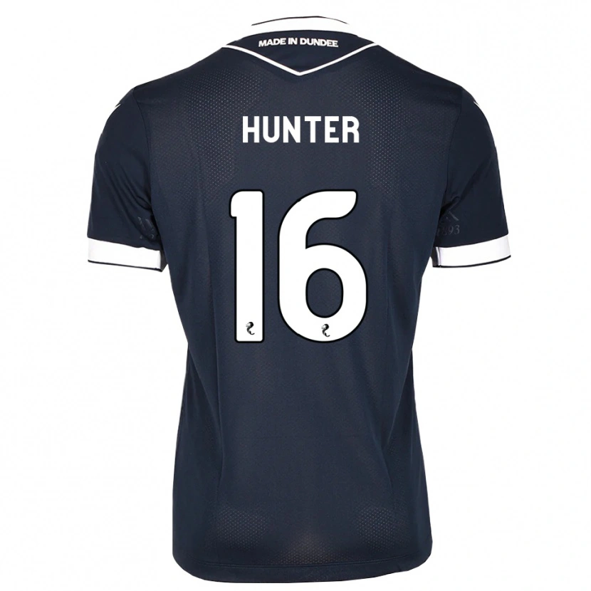 Danxen Hombre Camiseta Michael Hunter #16 Azul Medianoche Blanco 1ª Equipación 2026/27 La Camisa