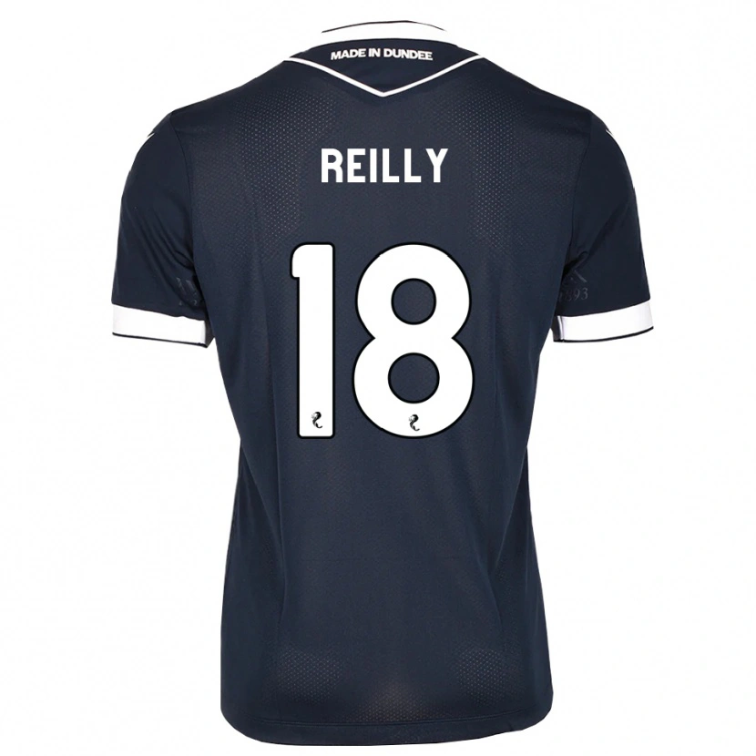 Danxen Hombre Camiseta Charlie Reilly #18 Azul Medianoche Blanco 1ª Equipación 2026/27 La Camisa