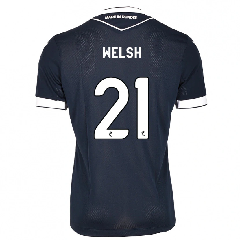 Danxen Hombre Camiseta Tom Welsh #21 Azul Medianoche Blanco 1ª Equipación 2026/27 La Camisa