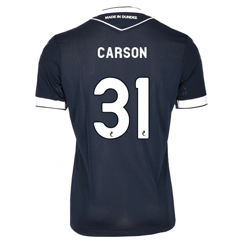 Danxen Hombre Camiseta Trevor Carson #31 Azul Medianoche Blanco 1ª Equipación 2026/27 La Camisa