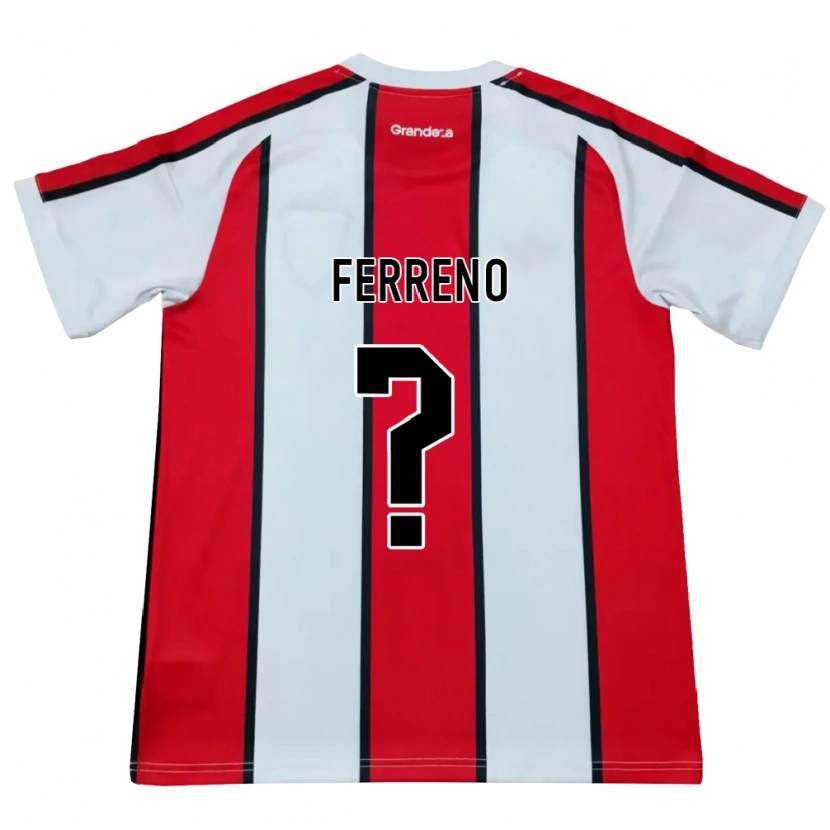 Danxen Hombre Camiseta Leon Gomez Ferreno #0 Blanco Rojo Negro 2ª Equipación 2026/27 La Camisa