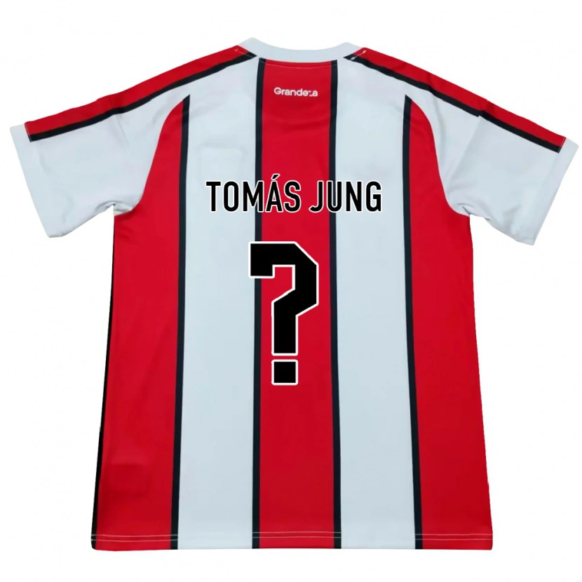 Danxen Hombre Camiseta Tomás Jung #0 Blanco Rojo Negro 2ª Equipación 2026/27 La Camisa
