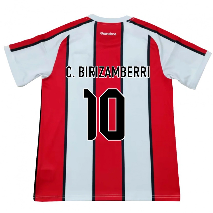 Danxen Hombre Camiseta Carolina Birizamberri #10 Blanco Rojo Negro 2ª Equipación 2026/27 La Camisa