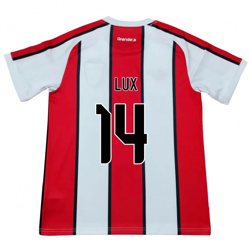 Danxen Hombre Camiseta German Lux #14 Blanco Rojo Negro 2ª Equipación 2026/27 La Camisa