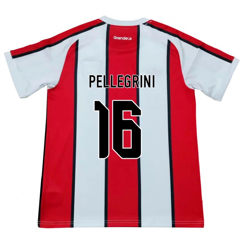 Danxen Hombre Camiseta Thiago Pellegrini #16 Blanco Rojo Negro 2ª Equipación 2026/27 La Camisa