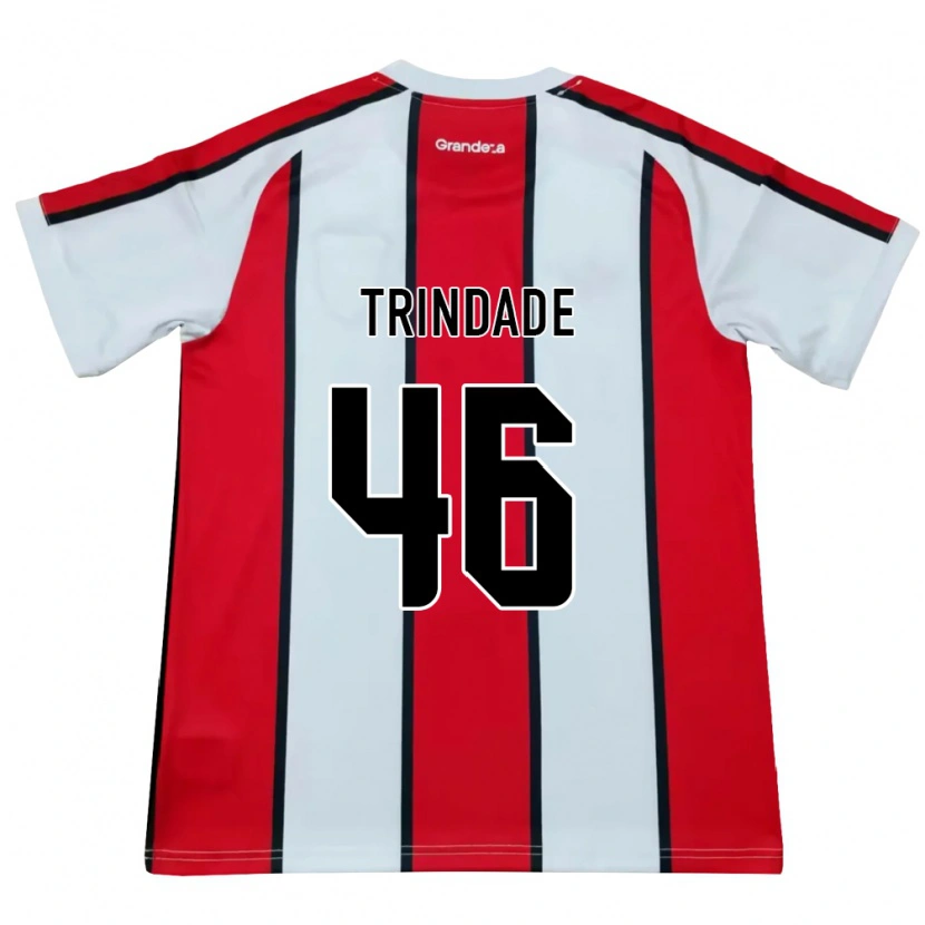 Danxen Hombre Camiseta Gonzalo Trindade #46 Blanco Rojo Negro 2ª Equipación 2026/27 La Camisa