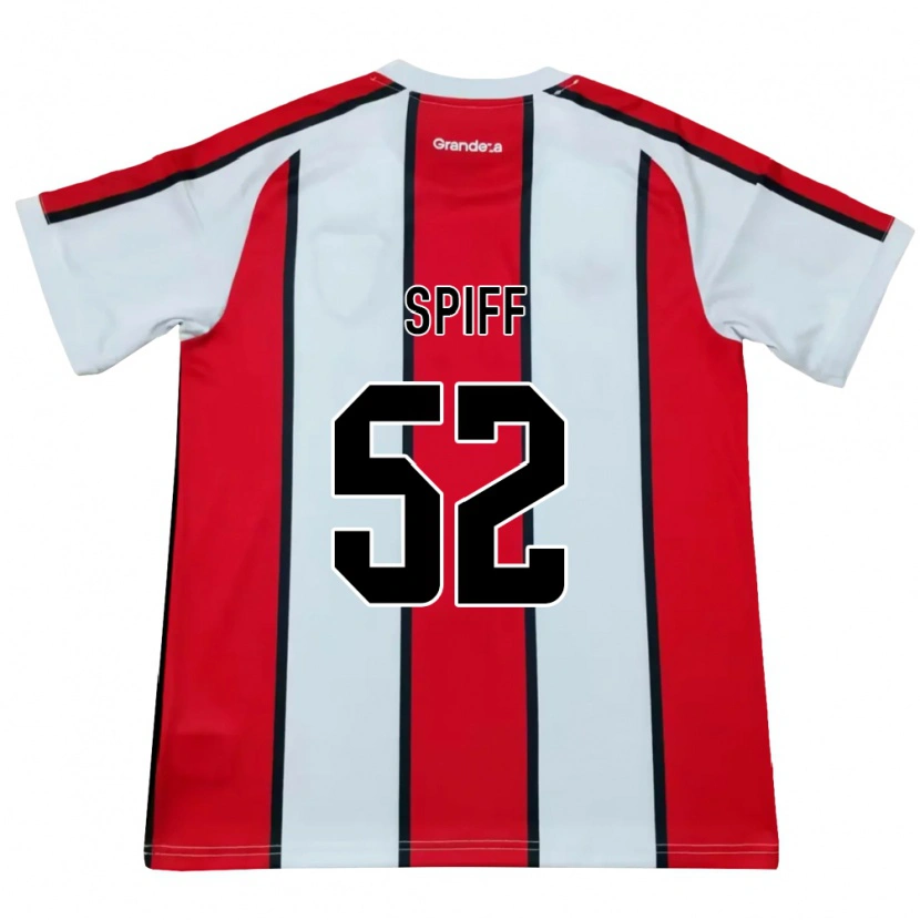 Danxen Hombre Camiseta Jonathan Spiff #52 Blanco Rojo Negro 2ª Equipación 2026/27 La Camisa