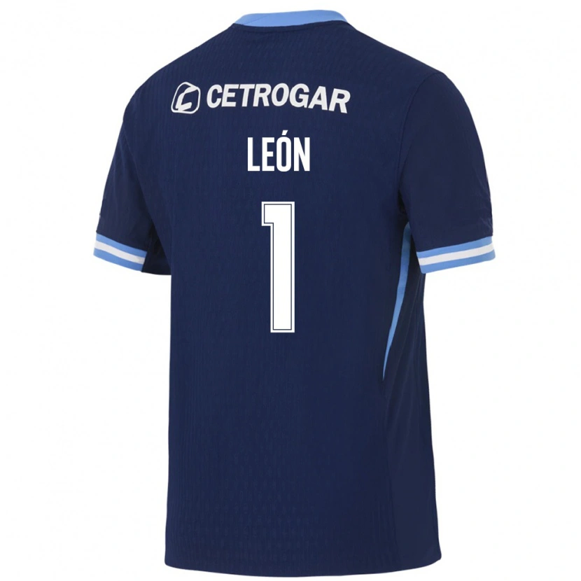 Danxen Hombre Camiseta Roberto Leon #1 Azul Real Azul Claro Blanco 2ª Equipación 2026/27 La Camisa