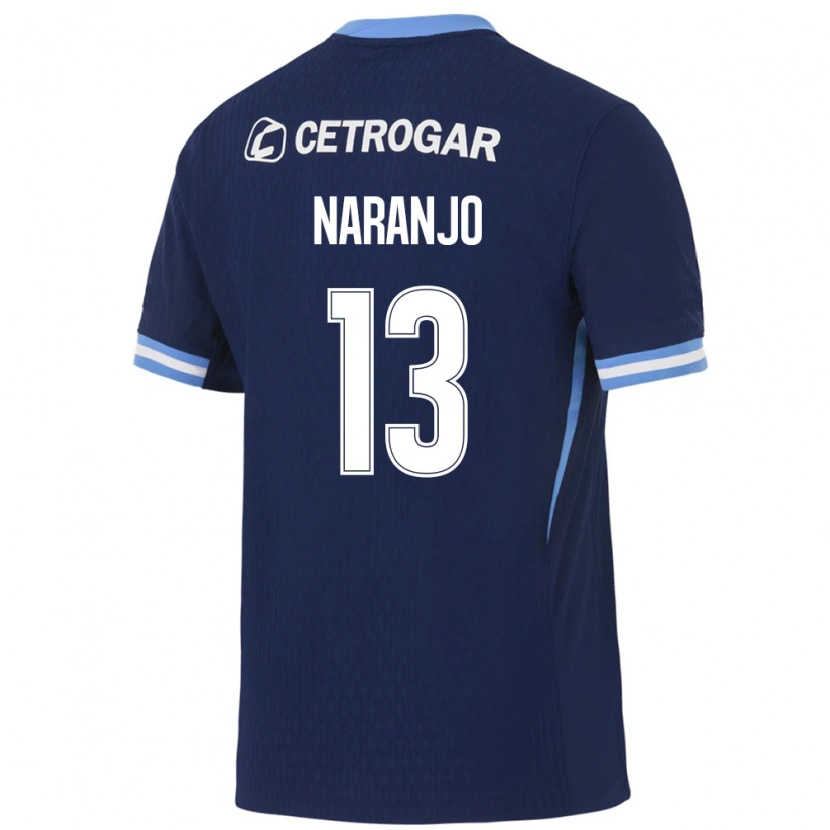 Danxen Hombre Camiseta Luciano Naranjo #13 Azul Real Azul Claro Blanco 2ª Equipación 2026/27 La Camisa