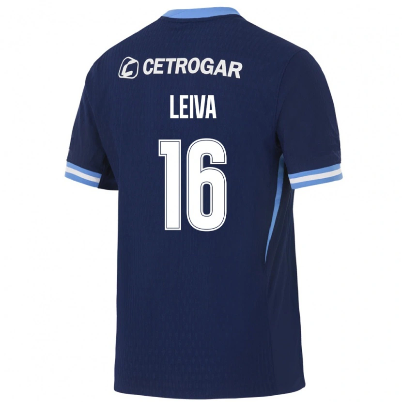 Danxen Hombre Camiseta Gonzalo Leiva #16 Azul Real Azul Claro Blanco 2ª Equipación 2026/27 La Camisa