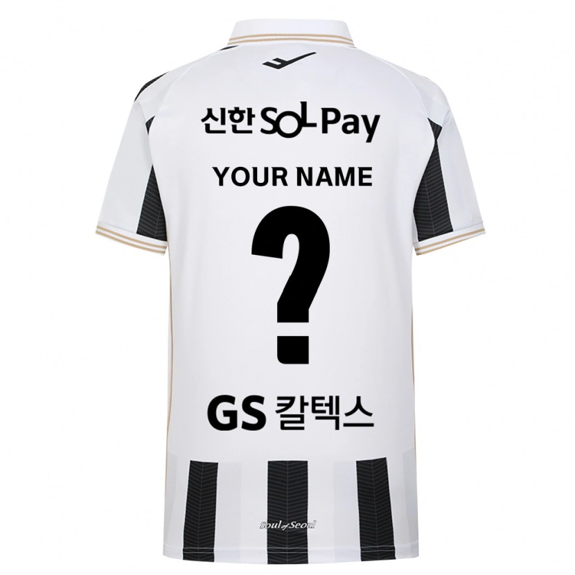 Danxen Hombre Camiseta Su Nombre #0 Blanco Negro 2ª Equipación 2026/27 La Camisa