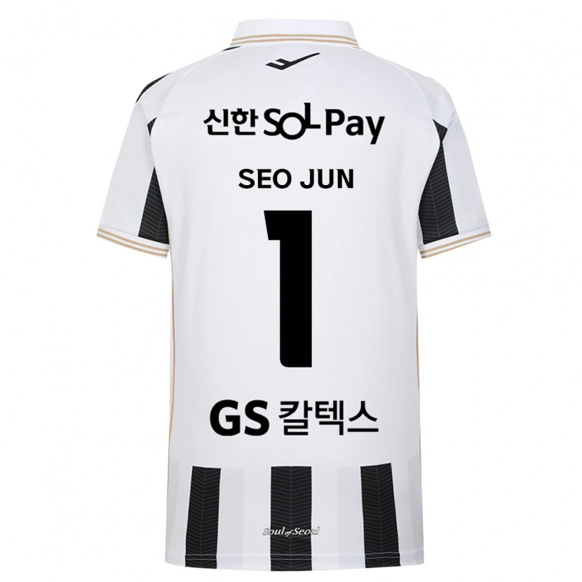 Danxen Hombre Camiseta Seo-Jun Lee #1 Blanco Negro 2ª Equipación 2026/27 La Camisa