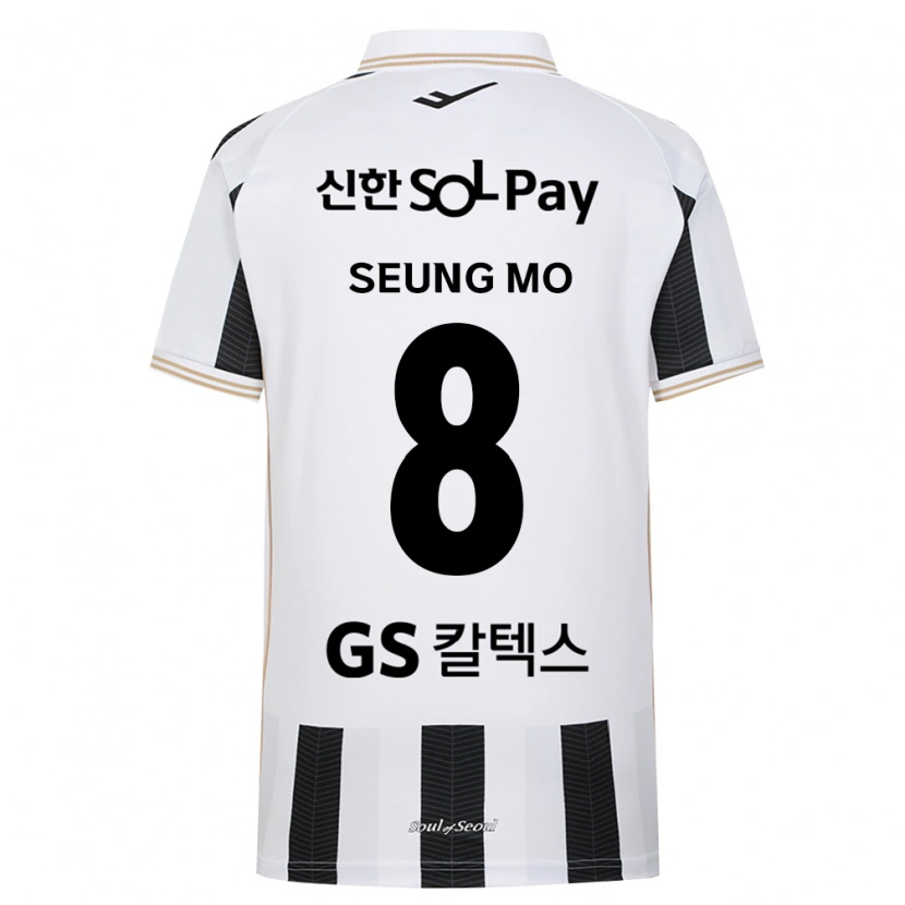 Danxen Hombre Camiseta Seung-Mo Lee #8 Blanco Negro 2ª Equipación 2026/27 La Camisa