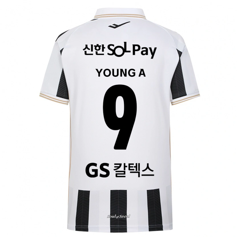Danxen Hombre Camiseta Young-A Yoo #9 Blanco Negro 2ª Equipación 2026/27 La Camisa