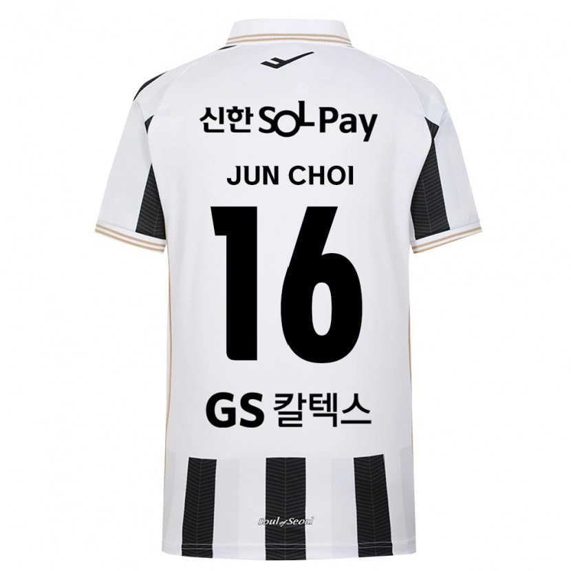 Danxen Hombre Camiseta Jun Choi #16 Blanco Negro 2ª Equipación 2026/27 La Camisa