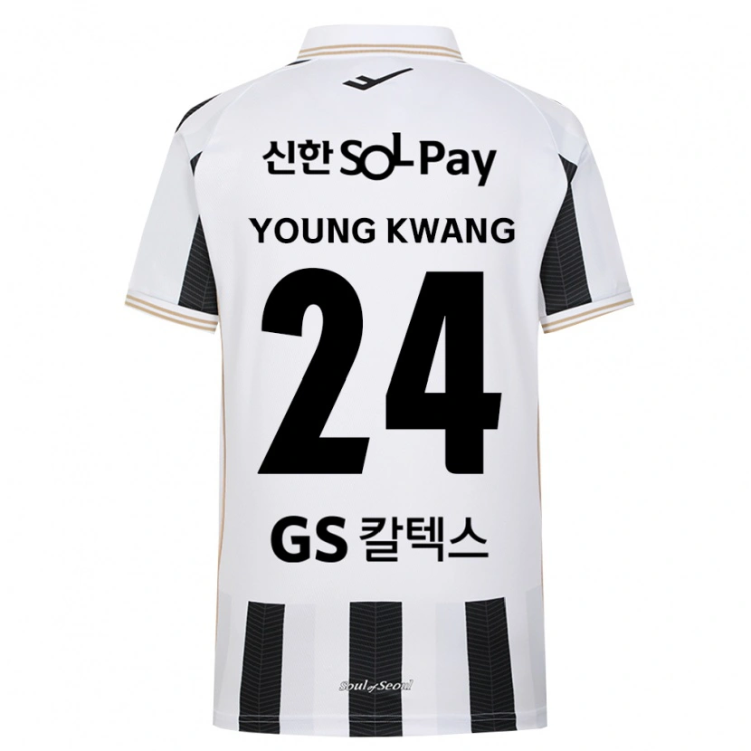 Danxen Hombre Camiseta Young-Kwang Cho #24 Blanco Negro 2ª Equipación 2026/27 La Camisa