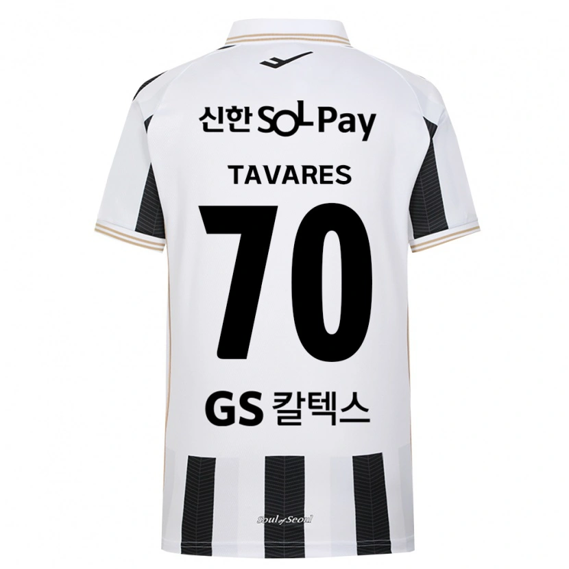 Danxen Hombre Camiseta Ronaldo Tavares #70 Blanco Negro 2ª Equipación 2026/27 La Camisa