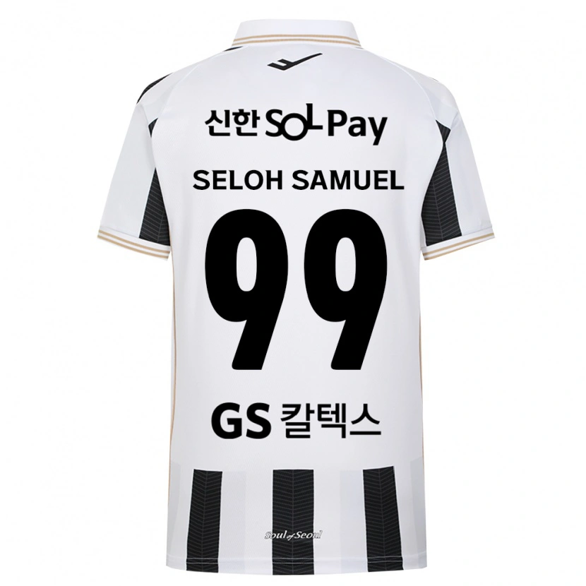 Danxen Hombre Camiseta Seloh Samuel Gbato #99 Blanco Negro 2ª Equipación 2026/27 La Camisa