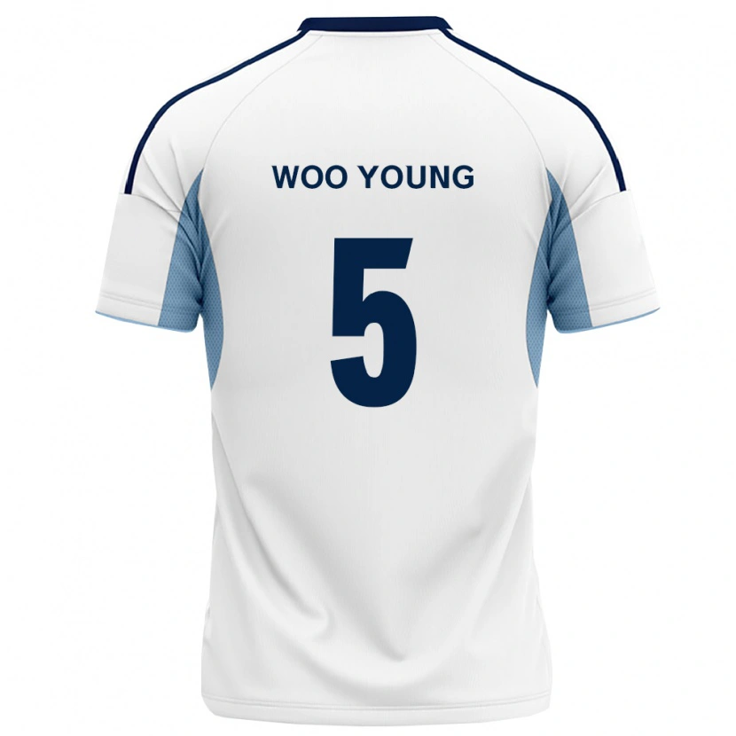Danxen Hombre Camiseta Woo-Young Jung #5 Azul Real Blanco 2ª Equipación 2026/27 La Camisa