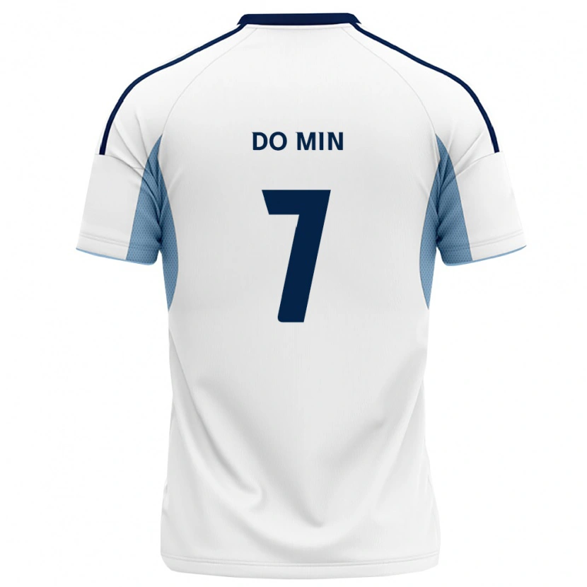 Danxen Hombre Camiseta Do-Min Kim #7 Azul Real Blanco 2ª Equipación 2026/27 La Camisa