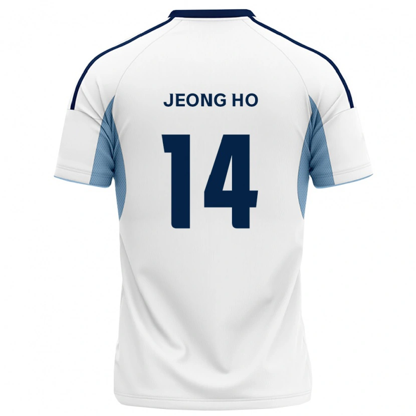 Danxen Hombre Camiseta Jeong-Ho Hwang #14 Azul Real Blanco 2ª Equipación 2026/27 La Camisa
