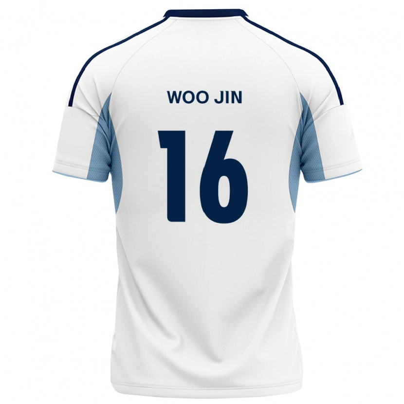 Danxen Hombre Camiseta Woo-Jin Park #16 Azul Real Blanco 2ª Equipación 2026/27 La Camisa