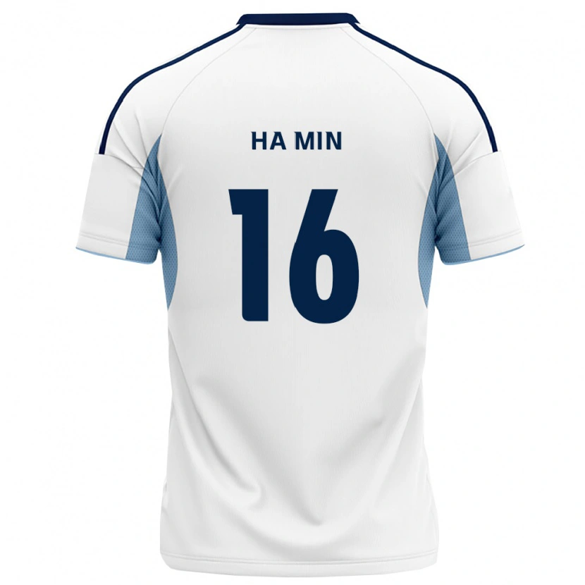 Danxen Hombre Camiseta Ha-Min Kim #16 Azul Real Blanco 2ª Equipación 2026/27 La Camisa