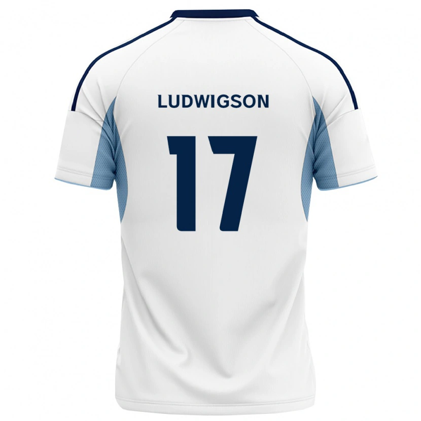 Danxen Hombre Camiseta Gustav Ludwigson #17 Azul Real Blanco 2ª Equipación 2026/27 La Camisa