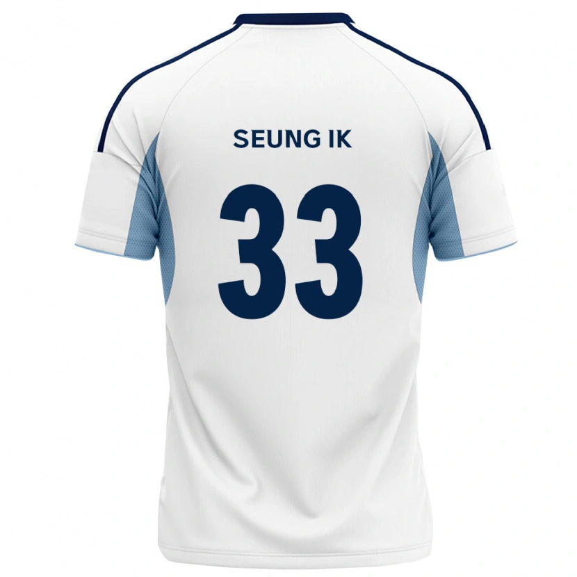 Danxen Hombre Camiseta Seung-Ik Lee #33 Azul Real Blanco 2ª Equipación 2026/27 La Camisa