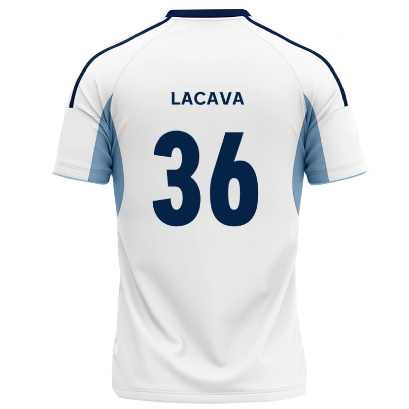 Danxen Hombre Camiseta Matías Lacava #36 Azul Real Blanco 2ª Equipación 2026/27 La Camisa