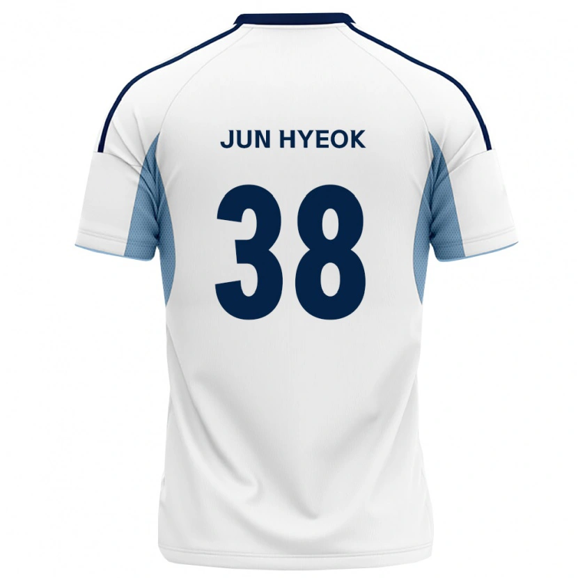 Danxen Hombre Camiseta Jun-Hyeok Choi #38 Azul Real Blanco 2ª Equipación 2026/27 La Camisa