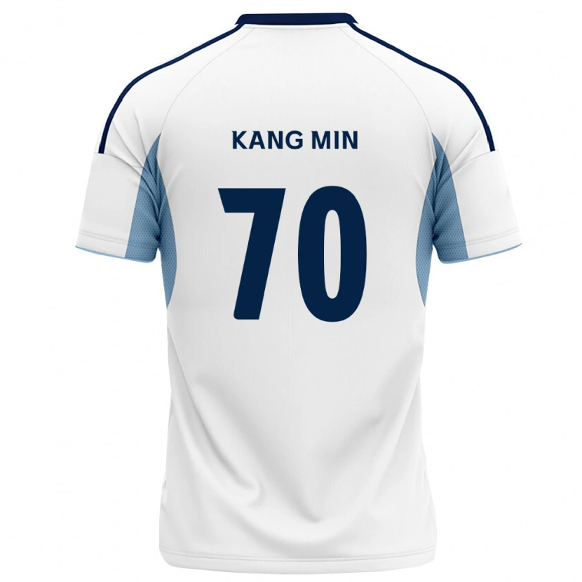 Danxen Hombre Camiseta Kang-Min Choi #70 Azul Real Blanco 2ª Equipación 2026/27 La Camisa