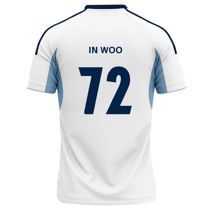 Danxen Hombre Camiseta In-Woo Back #72 Azul Real Blanco 2ª Equipación 2026/27 La Camisa