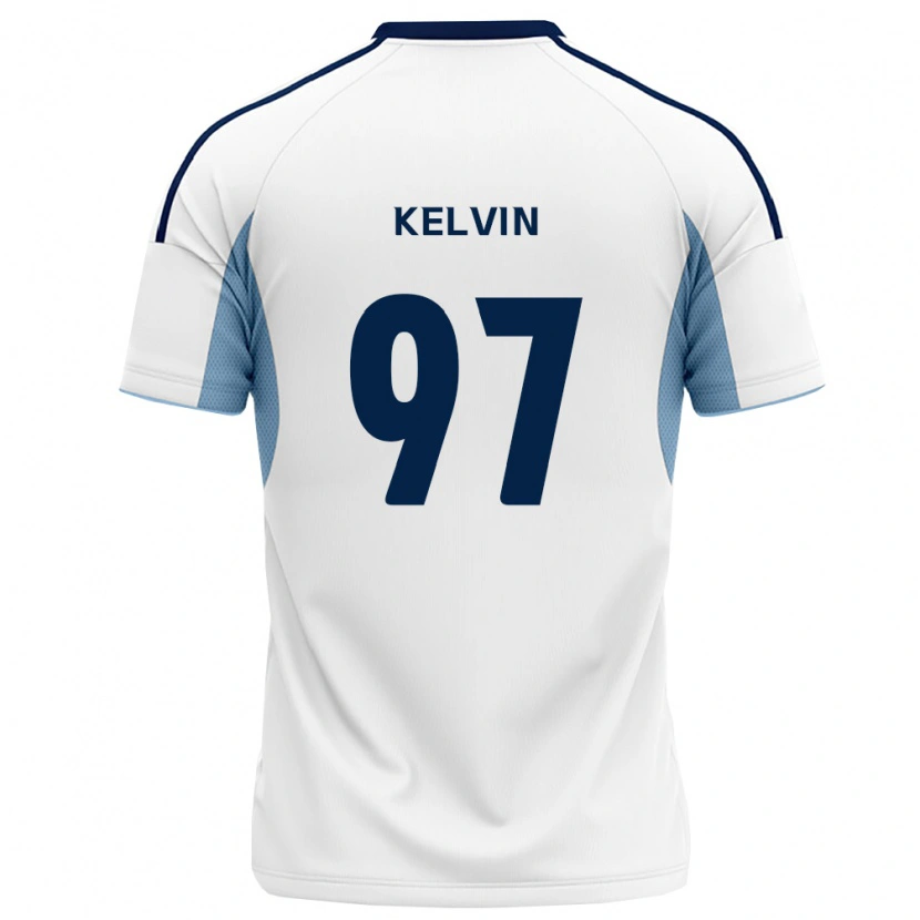 Danxen Hombre Camiseta Kelvin #97 Azul Real Blanco 2ª Equipación 2026/27 La Camisa