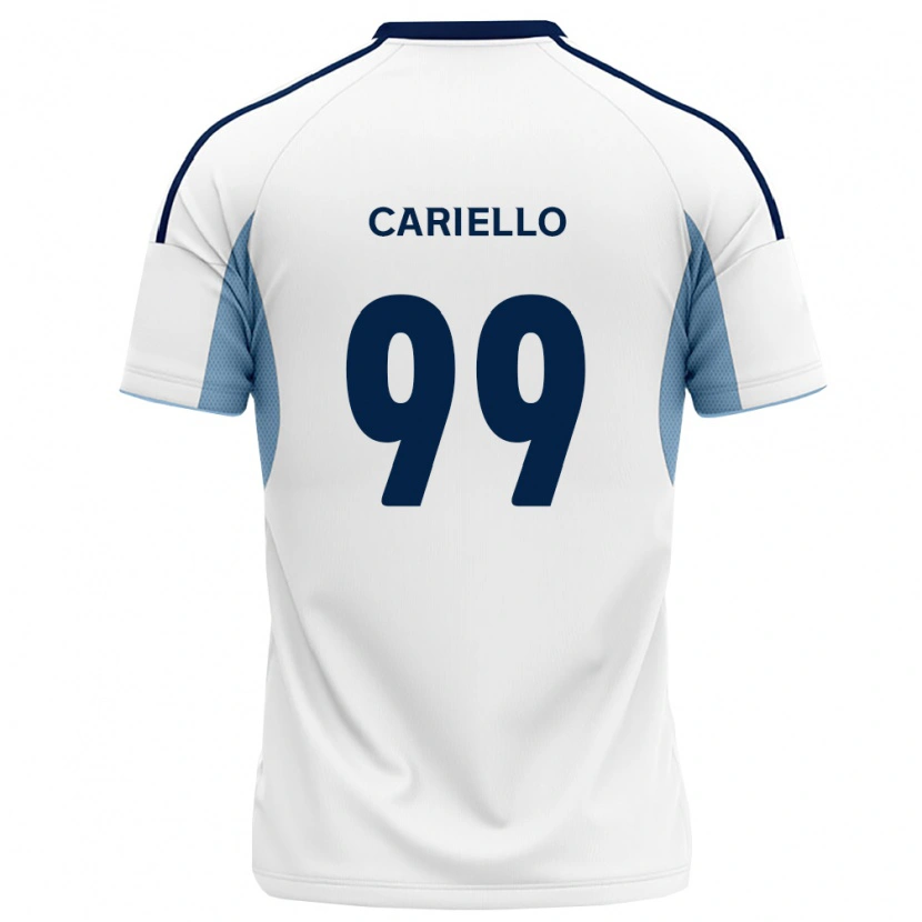 Danxen Hombre Camiseta Yago Cariello #99 Azul Real Blanco 2ª Equipación 2026/27 La Camisa