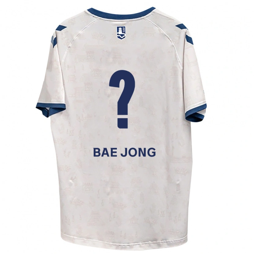 Danxen Hombre Camiseta Bae-Jong Park #0 Azul Real Blanco 2ª Equipación 2026/27 La Camisa