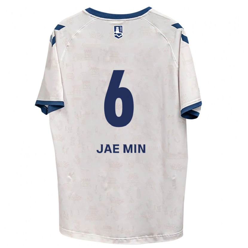 Danxen Hombre Camiseta Jae-Min Chun #6 Azul Real Blanco 2ª Equipación 2026/27 La Camisa