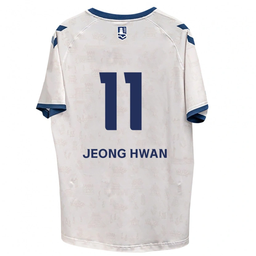 Danxen Hombre Camiseta Jeong-Hwan Kim #11 Azul Real Blanco 2ª Equipación 2026/27 La Camisa