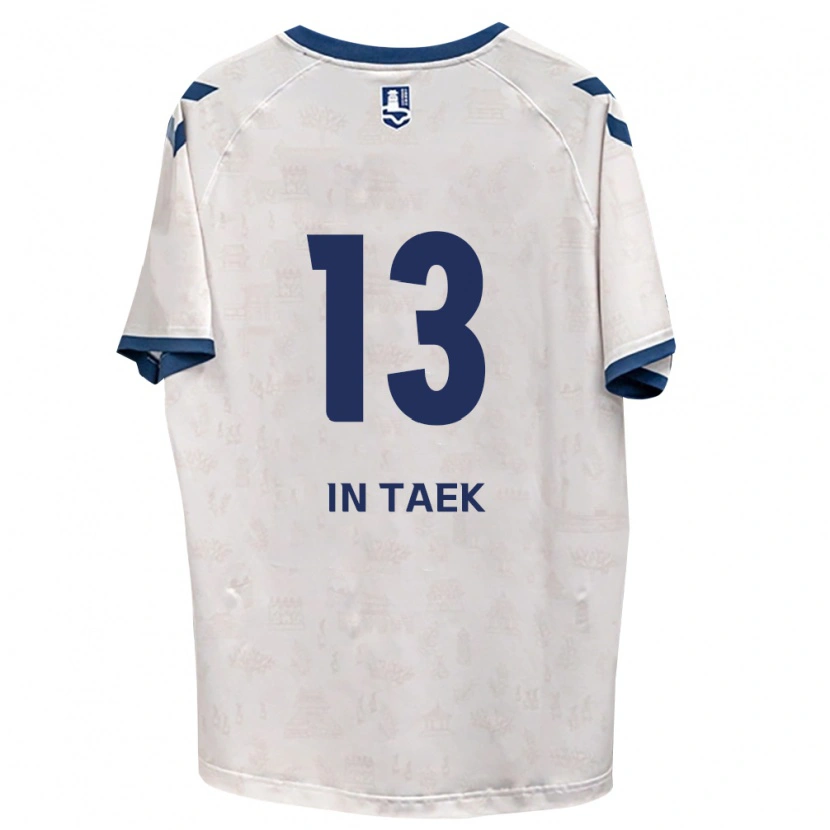 Danxen Hombre Camiseta In-Taek Hwang #13 Azul Real Blanco 2ª Equipación 2026/27 La Camisa