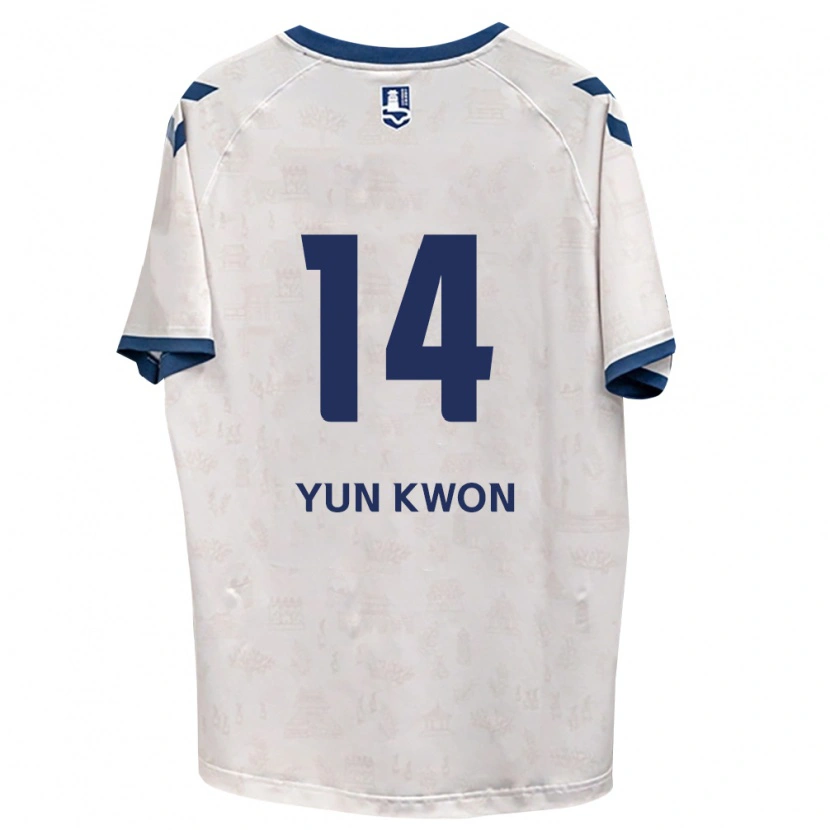 Danxen Hombre Camiseta Yun-Kwon Cho #14 Azul Real Blanco 2ª Equipación 2026/27 La Camisa