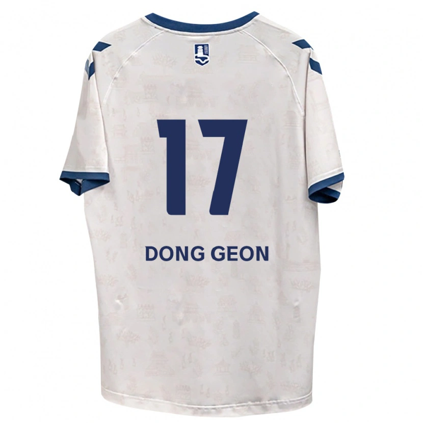 Danxen Hombre Camiseta Dong-Geon No #17 Azul Real Blanco 2ª Equipación 2026/27 La Camisa