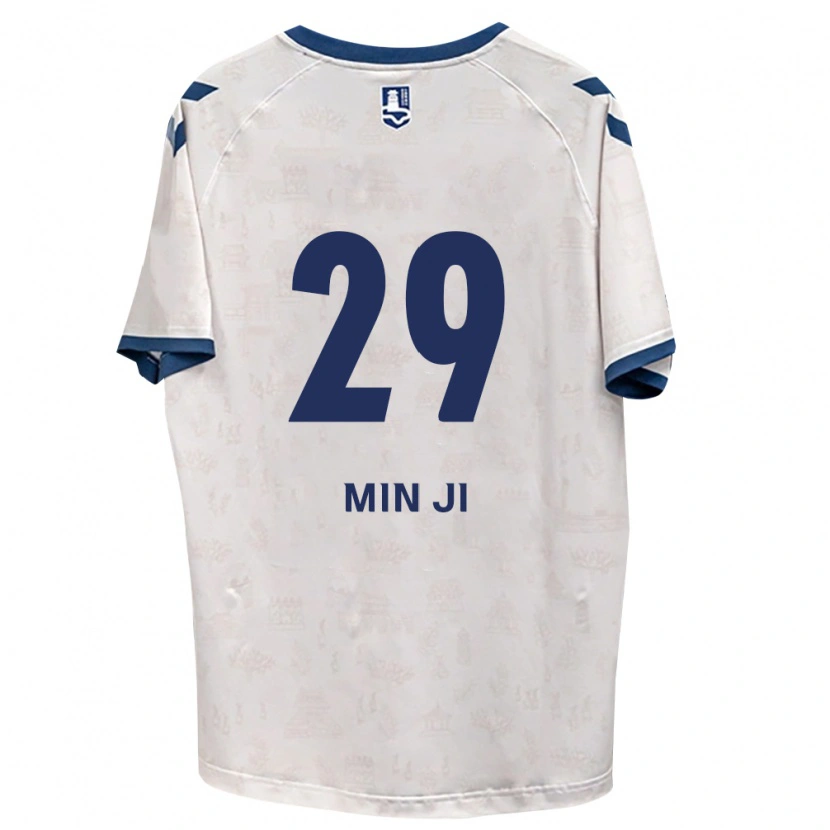 Danxen Hombre Camiseta Min-Ji Jeon #29 Azul Real Blanco 2ª Equipación 2026/27 La Camisa
