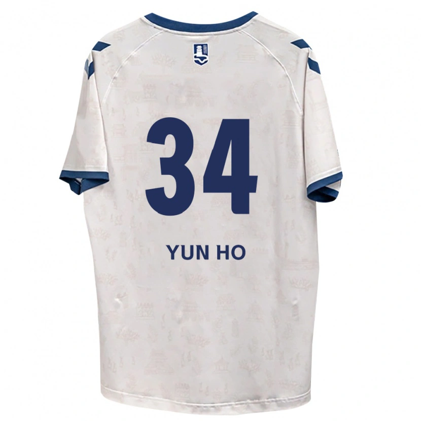 Danxen Hombre Camiseta Yun-Ho Jang #34 Azul Real Blanco 2ª Equipación 2026/27 La Camisa