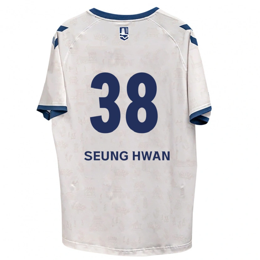 Danxen Hombre Camiseta Seung-Hwan Baek #38 Azul Real Blanco 2ª Equipación 2026/27 La Camisa