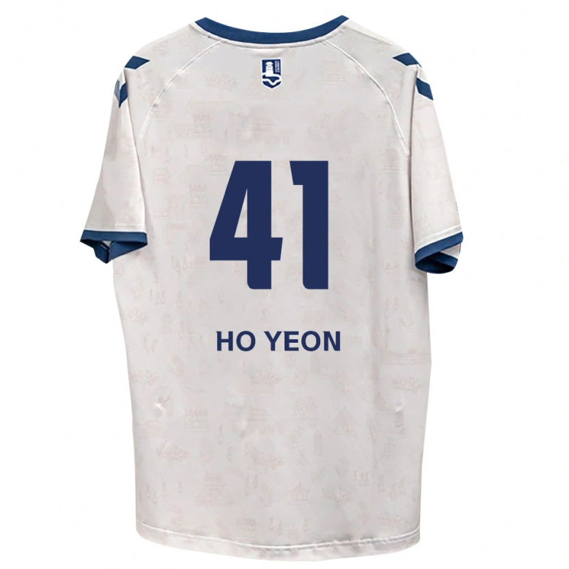 Danxen Hombre Camiseta Ho-Yeon Joo #41 Azul Real Blanco 2ª Equipación 2026/27 La Camisa