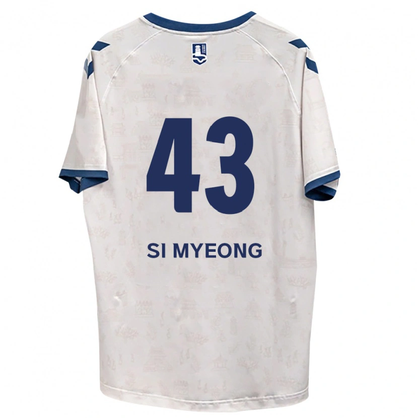 Danxen Hombre Camiseta Si-Myeong Lee #43 Azul Real Blanco 2ª Equipación 2026/27 La Camisa