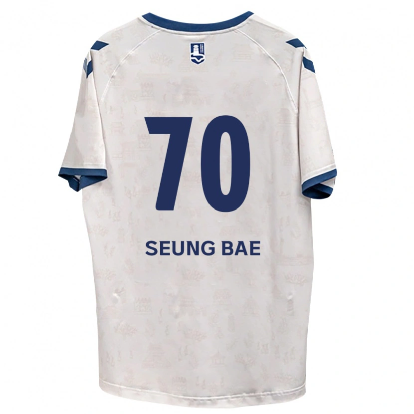Danxen Hombre Camiseta Seung-Bae Jung #70 Azul Real Blanco 2ª Equipación 2026/27 La Camisa